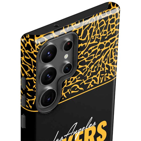 NBA Los Angeles Lakers Elephant Print Galaxy S23 Ultra Pro Case