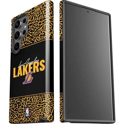 NBA Los Angeles Lakers Elephant Print Galaxy S23 Ultra Pro Case