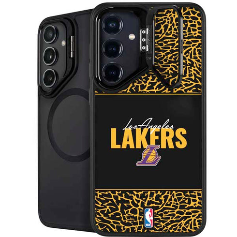NBA Los Angeles Lakers Elephant Print Galaxy S25 Kickstand Case