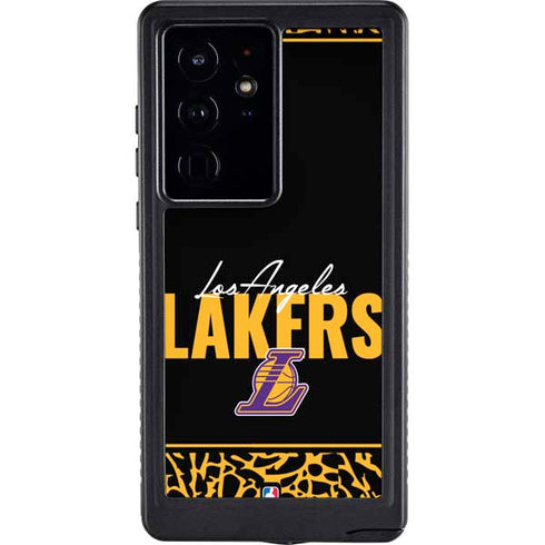NBA Los Angeles Lakers Elephant Print Galaxy S24 Ultra Waterproof Case
