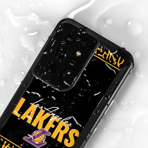 NBA Los Angeles Lakers Elephant Print Galaxy S24 Ultra Waterproof Case