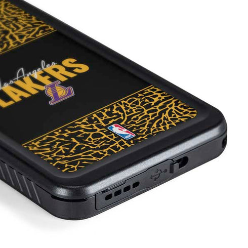 NBA Los Angeles Lakers Elephant Print Galaxy S24 Waterproof Case