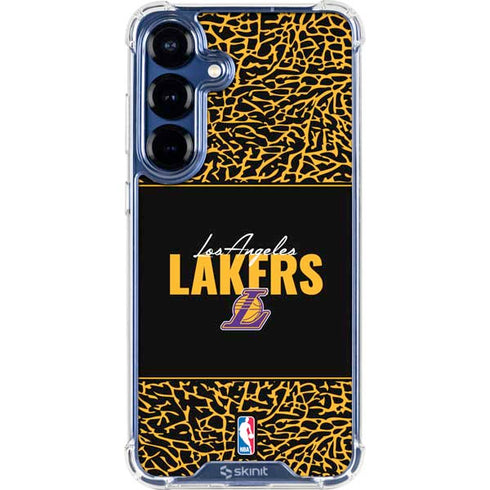 NBA Los Angeles Lakers Elephant Print Galaxy S25 Clear Case