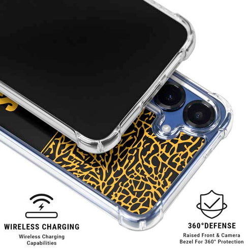 NBA Los Angeles Lakers Elephant Print Galaxy S25 Plus Clear Case
