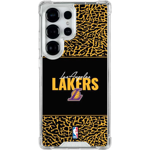NBA Los Angeles Lakers Elephant Print Galaxy S25 Ultra Clear Case