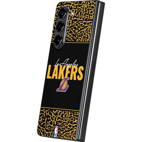NBA Los Angeles Lakers Elephant Print Galaxy Z Fold5 5G Skin