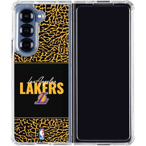NBA Los Angeles Lakers Elephant Print Galaxy Z Fold6 Clear Case