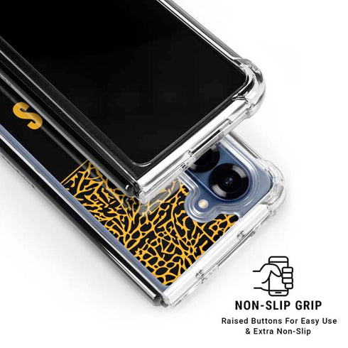 NBA Los Angeles Lakers Elephant Print Galaxy Z Fold6 Clear Case