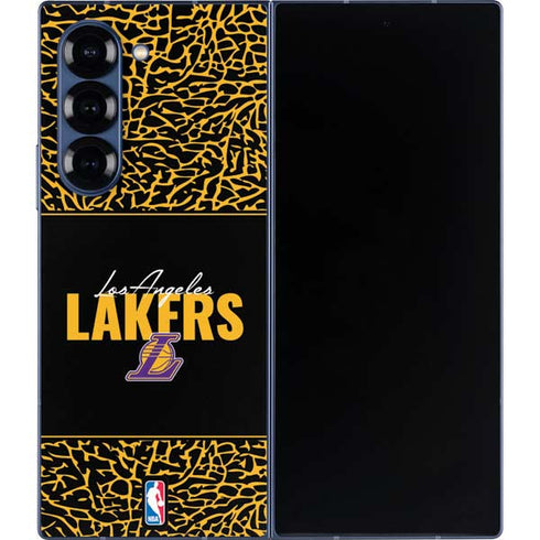 NBA Los Angeles Lakers Elephant Print Galaxy Z Fold6 Skin