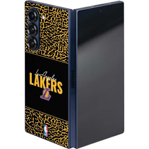 NBA Los Angeles Lakers Elephant Print Galaxy Z Fold6 Skin