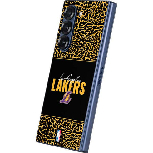 NBA Los Angeles Lakers Elephant Print Galaxy Z Fold6 Skin