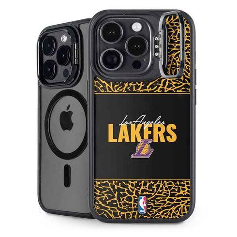 NBA Los Angeles Lakers Elephant Print iPhone 15 Pro Max Kickstand Case