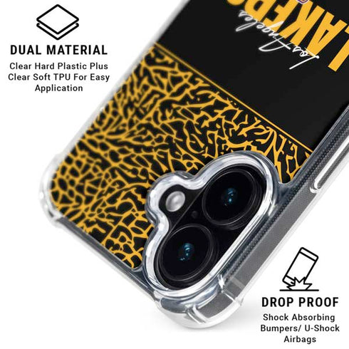 NBA Los Angeles Lakers Elephant Print iPhone 16 MagSafe Case