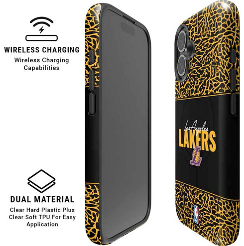 NBA Los Angeles Lakers Elephant Print iPhone 16 Magsafe Impact Case