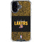 NBA Los Angeles Lakers Elephant Print iPhone 16 Plus Clear Case