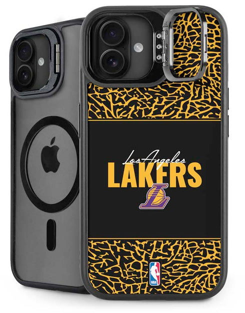 NBA Los Angeles Lakers Elephant Print iPhone 16 Plus Kickstand Case
