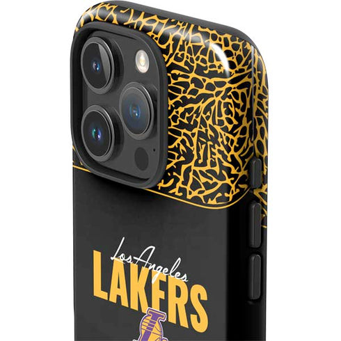 NBA Los Angeles Lakers Elephant Print iPhone 16 Pro Max Impact Case