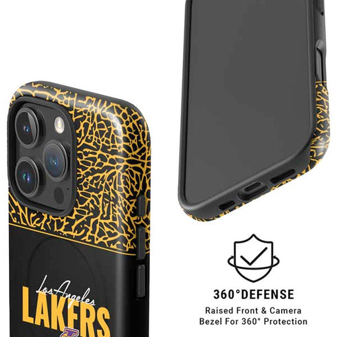 NBA Los Angeles Lakers Elephant Print iPhone 16 Pro Max Magsafe Impact Case