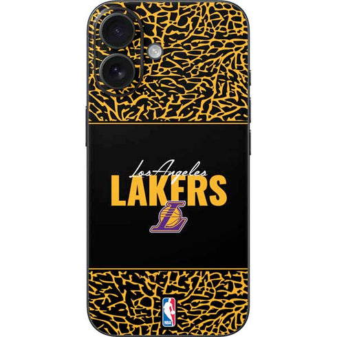 NBA Los Angeles Lakers Elephant Print iPhone 16 Skin