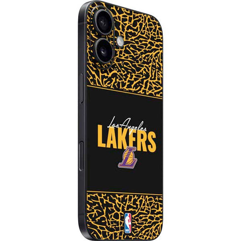 NBA Los Angeles Lakers Elephant Print iPhone 16 Skin