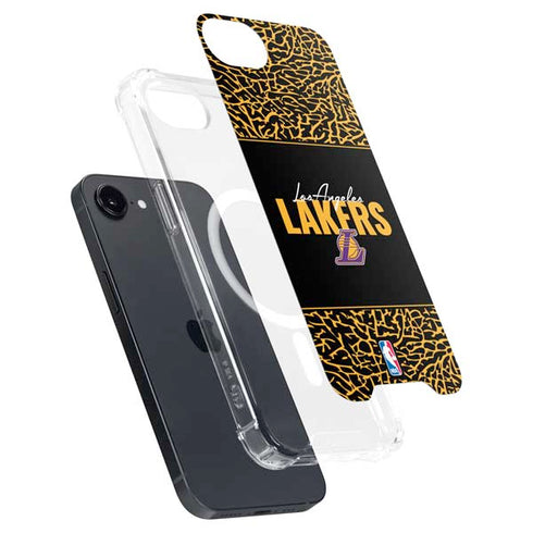 NBA Los Angeles Lakers Elephant Print iPhone 16e MagSafe Case