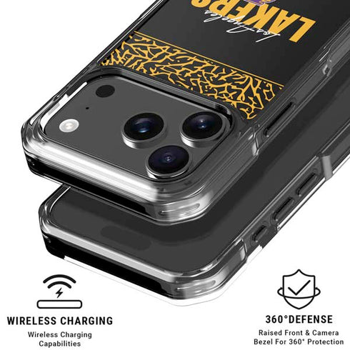 NBA Los Angeles Lakers Elephant Print iPhone 18 Pro Clear Case