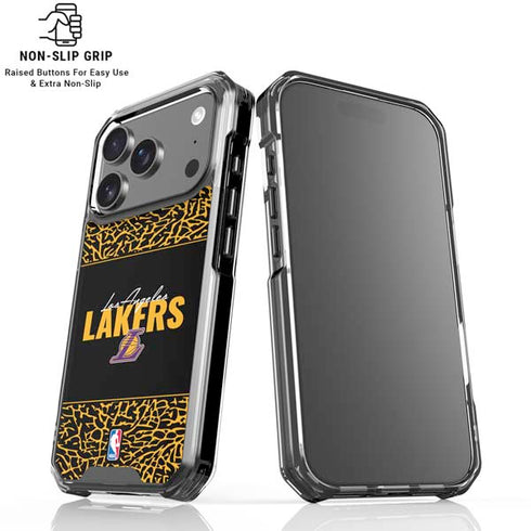 NBA Los Angeles Lakers Elephant Print iPhone 18 Pro Clear Case