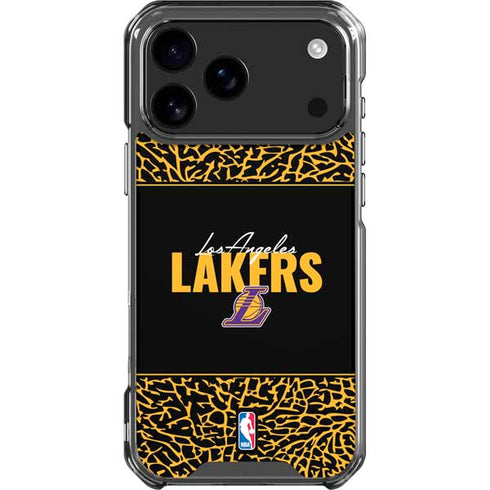 NBA Los Angeles Lakers Elephant Print iPhone 18 Pro Max Clear Case