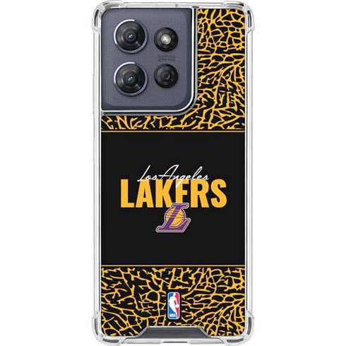 NBA Los Angeles Lakers Elephant Print Moto G 5G (2025) Clear Case