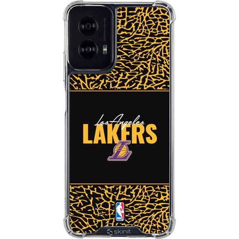 NBA Los Angeles Lakers Elephant Print Moto G Power 5G (2024) Clear Case