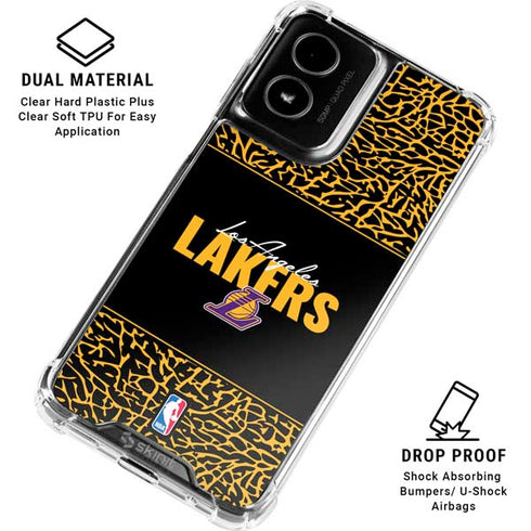 NBA Los Angeles Lakers Elephant Print Moto G Power 5G (2024) Clear Case