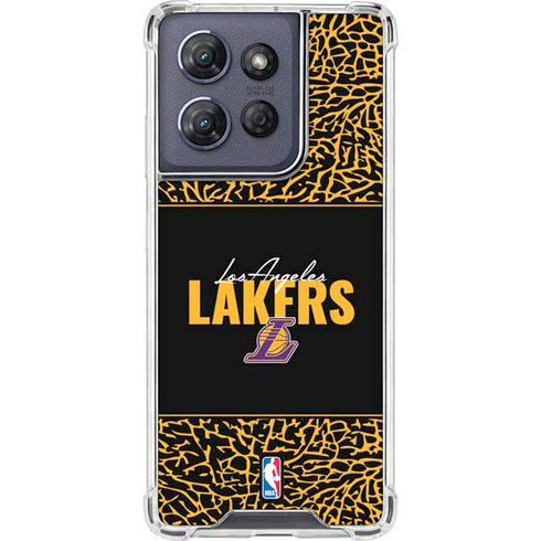 NBA Los Angeles Lakers Elephant Print Moto G Stylus 5G (2025) Clear Case