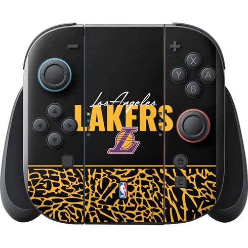 NBA Los Angeles Lakers Elephant Print Nintendo Switch 2 (2025) with Joy-Con Skin