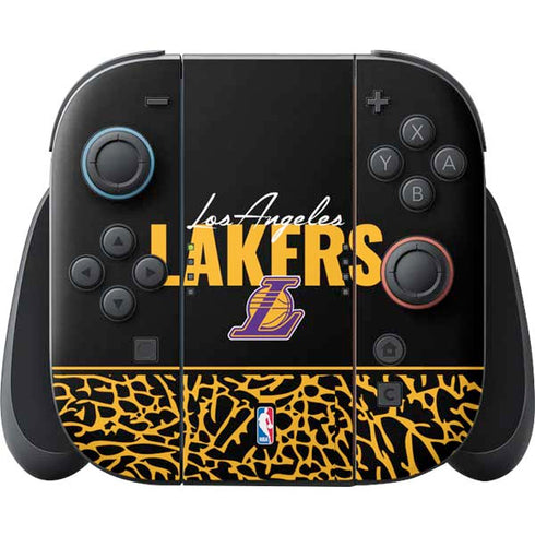NBA Los Angeles Lakers Elephant Print Nintendo Switch 2 (2025) Joy-Con Controller Skin