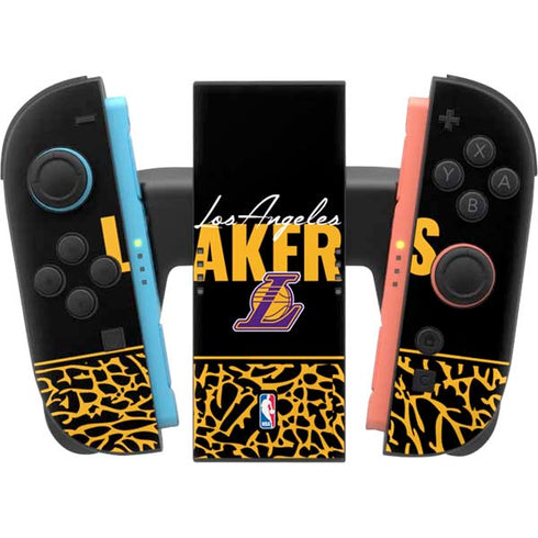 NBA Los Angeles Lakers Elephant Print Nintendo Switch 2 (2025) Joy-Con Controller Skin