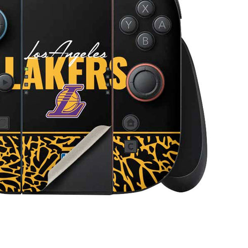 NBA Los Angeles Lakers Elephant Print Nintendo Switch 2 (2025) Joy-Con Controller Skin