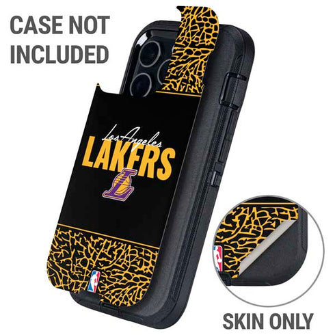 NBA Los Angeles Lakers Elephant Print Otterbox Defender iPhone Skin