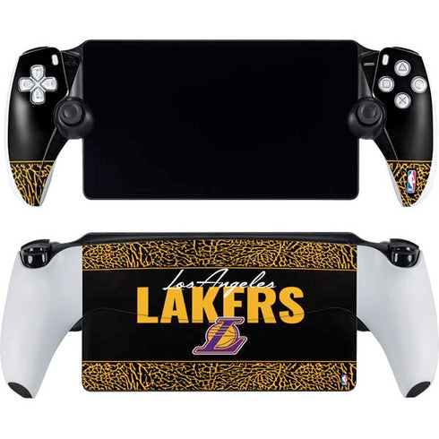 NBA Los Angeles Lakers Elephant Print PlayStation Portal Remote Player Skin