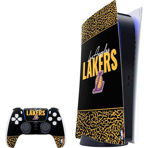 NBA Los Angeles Lakers Elephant Print PlayStation PS5 Skins