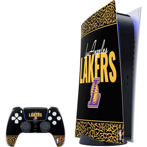 NBA Los Angeles Lakers Elephant Print PlayStation PS5 Skins