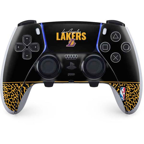 NBA Los Angeles Lakers Elephant Print PS5 DualSense Edge Pro Controller Skin