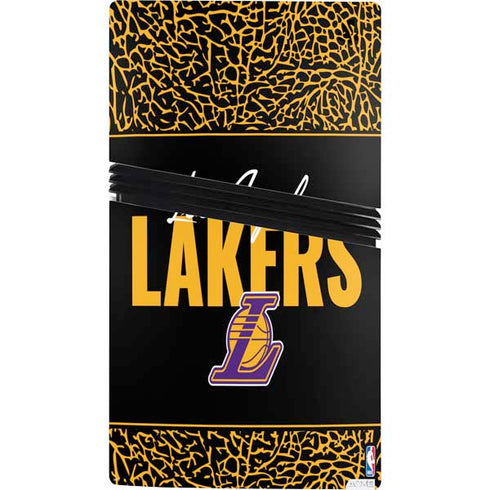 NBA Los Angeles Lakers Elephant Print PS5 Pro Console Skin