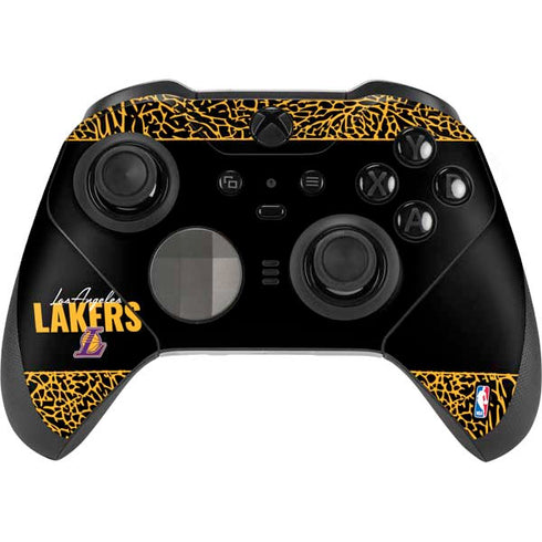 NBA Los Angeles Lakers Elephant Print Xbox Elite Wireless Controller Series 2 Skin