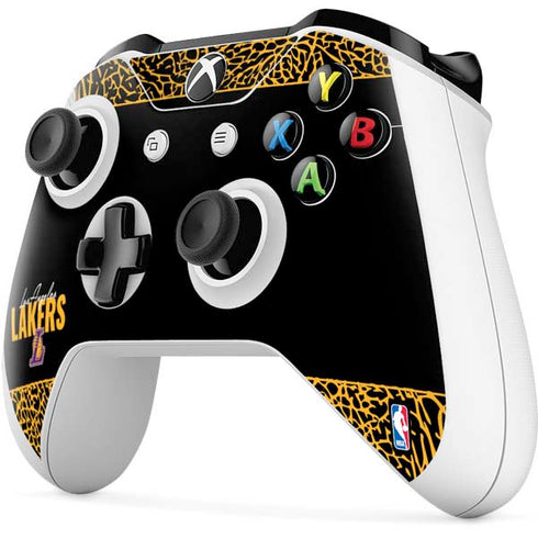 NBA Los Angeles Lakers Elephant Print Xbox One S All-Digital Edition Bundle Skin