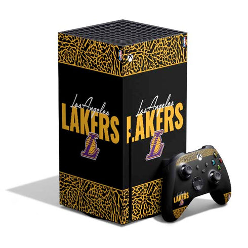NBA Los Angeles Lakers Elephant Print Xbox Series X Bundle Skin
