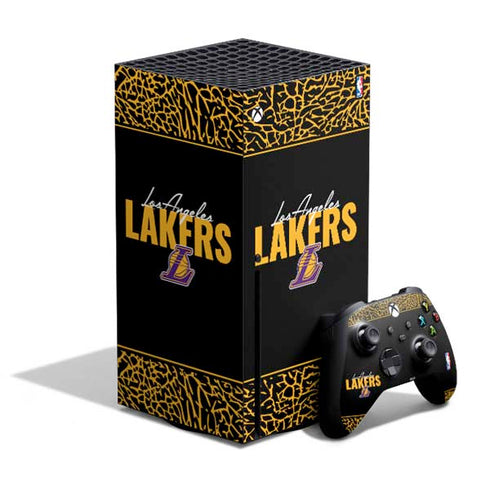 NBA Los Angeles Lakers Elephant Print Xbox Series X Skins