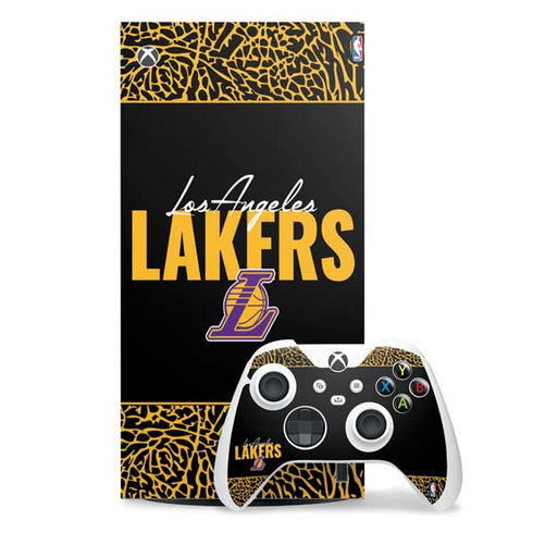 NBA Los Angeles Lakers Elephant Print Xbox Series X Skins