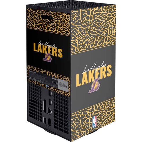 NBA Los Angeles Lakers Elephant Print XBox Series X Digital Edition Console Skin
