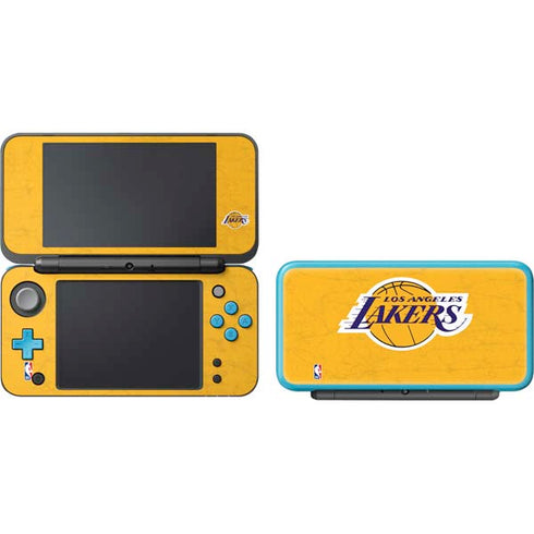 NBA Los Angeles Lakers Distressed Nintendo 2DS XL (2017) Skin
