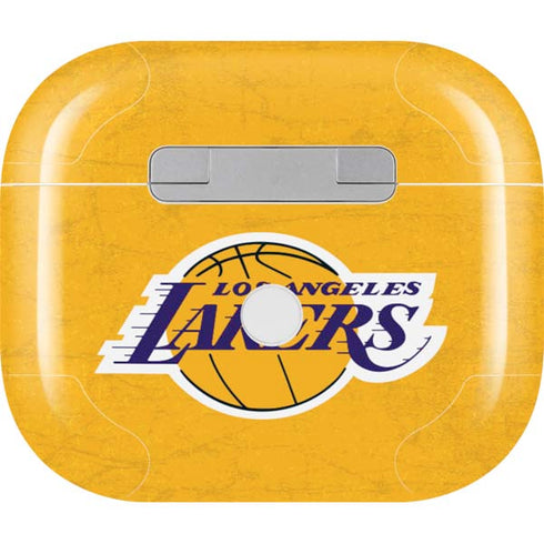 NBA Los Angeles Lakers Distressed Apple AirPods (3rd Gen 2021) Skin